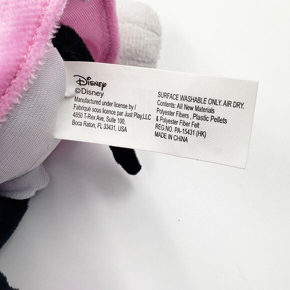 Minnie Mouse Disney Junior Plush Beanbag Doll Pink 11" Stuffed Toy Authentic NEW - Picture 6 of 8